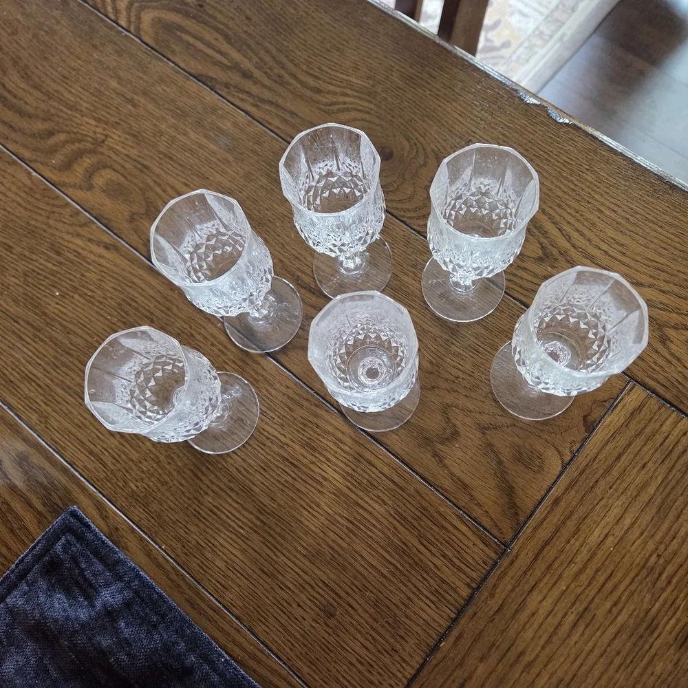 Cristal D'arques Lead Crystal 2oz Stemmed Glass Set With Box